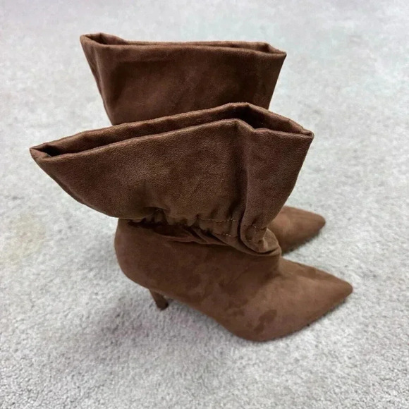 Express Bootie Brown Women's Size 7 - Picture 1 of 11